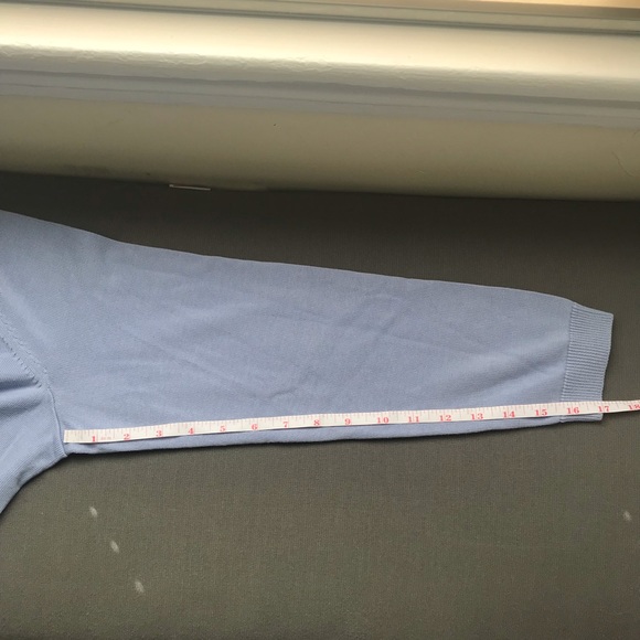 NWT Talbot sweater. Size 1Xp. Sky blue with dark navy blue nautical design. - Picture 6 of 12